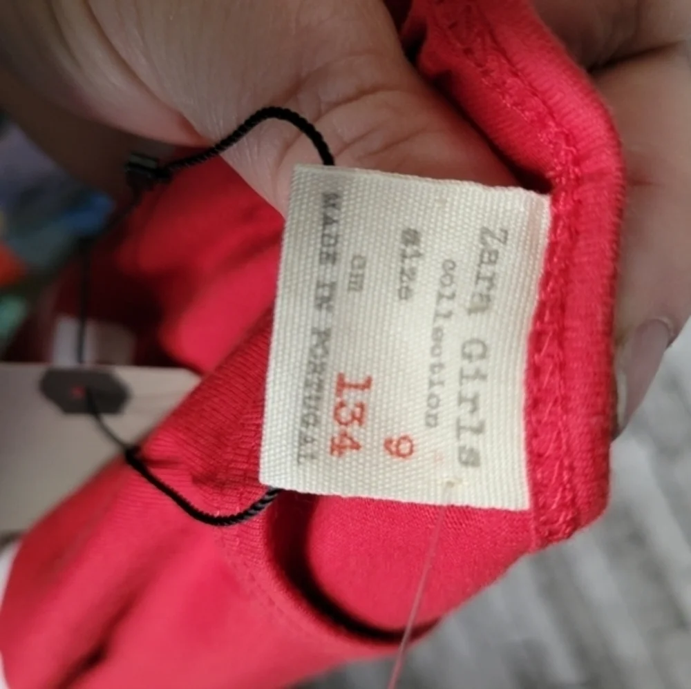 Zara Girls‎ Collection NWT size 9 Rouge long sleeve Tshirt
